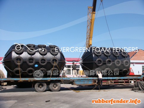 3.3x6.5m Netted Foam Filled Marine Fenders for CNOOC