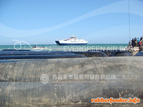 Ferryboat Launching by Marine Airbags