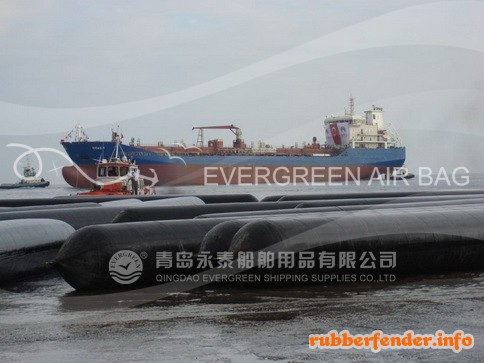 ship launching marine airbags