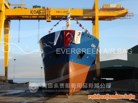 ship launching marine airbags