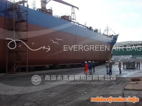 ship launching marine airbags